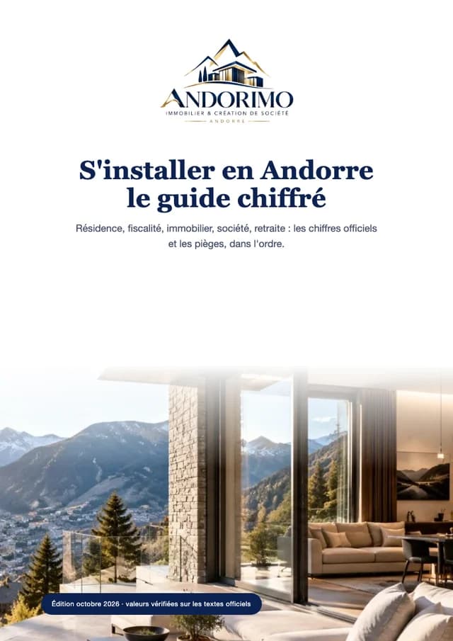 Couverture du guide gratuit S'installer en Andorre